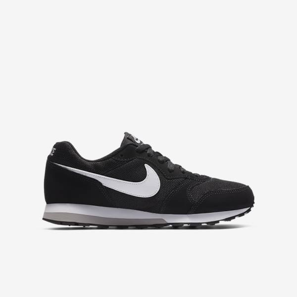 Kids' Nike MD Runner 2 Older Sneakers Black / Grey / White | NK165KSA