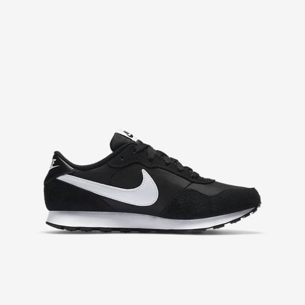 Kids' Nike MD Valiant Older Sneakers Black / White | NK560YQM