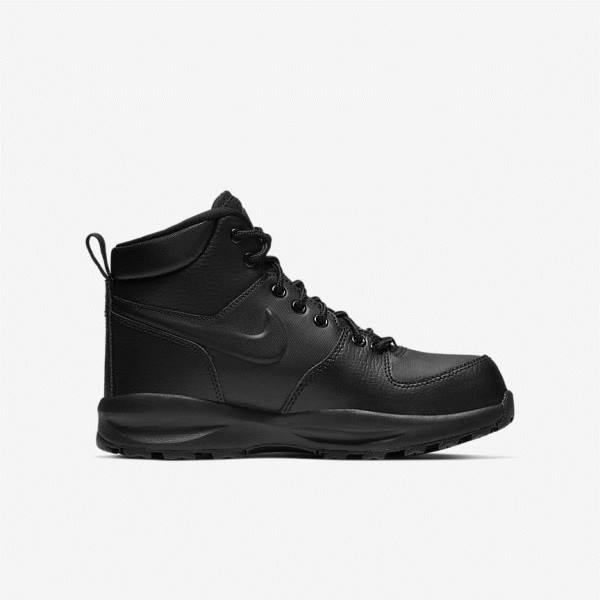 Kids' Nike Manoa LTR Older Boot Sneakers Black | NK568BUM