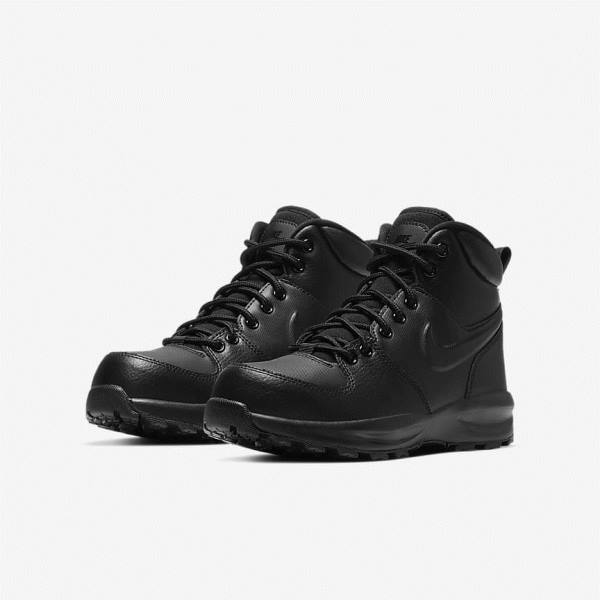 Kids' Nike Manoa LTR Older Boot Sneakers Black | NK568BUM