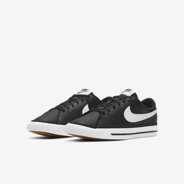 Kids' Nike NikeCourt Legacy Older Sneakers Black / Light Brown / White | NK960TUP