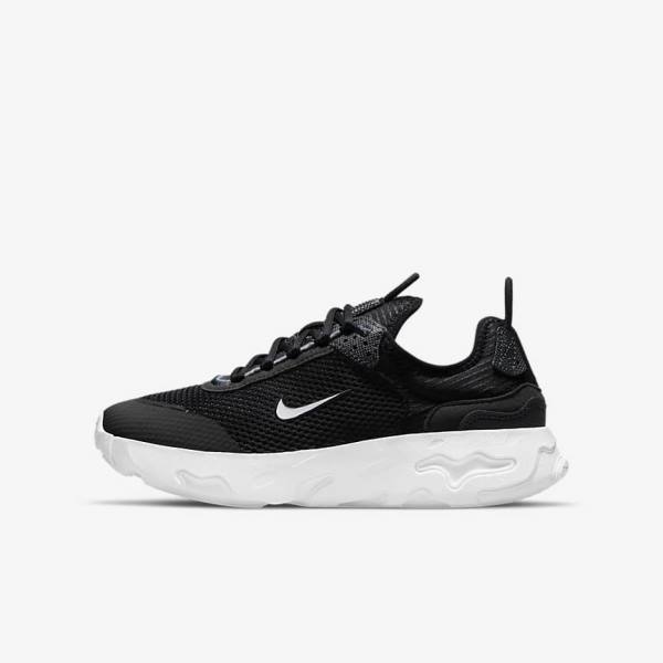 Kids\' Nike React Live Older Sneakers Black / Dark Grey / White | NK718RZG