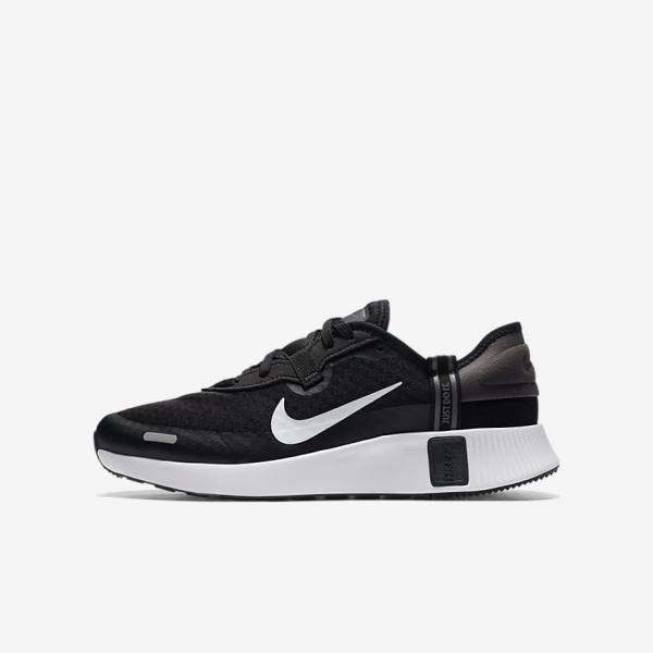 Kids\' Nike Reposto Older Sneakers Black / Dark Grey / White | NK548XQG