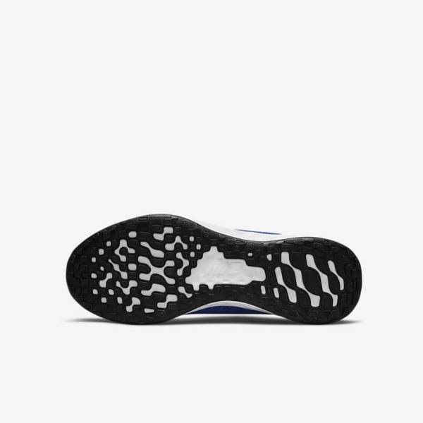 Kids' Nike Revolution 6 Older Road Running Shoes Royal / Black / White | NK540VMZ