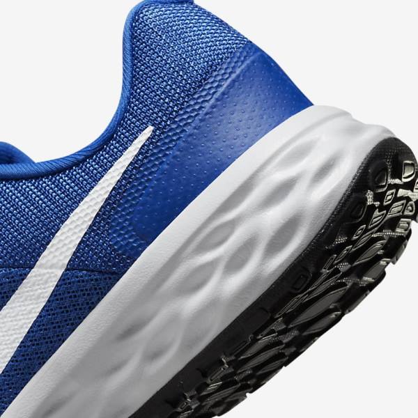 Kids' Nike Revolution 6 Older Road Running Shoes Royal / Black / White | NK540VMZ