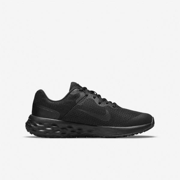 Kids' Nike Revolution 6 Older Road Running Shoes Black / Dark Grey | NK742CKV