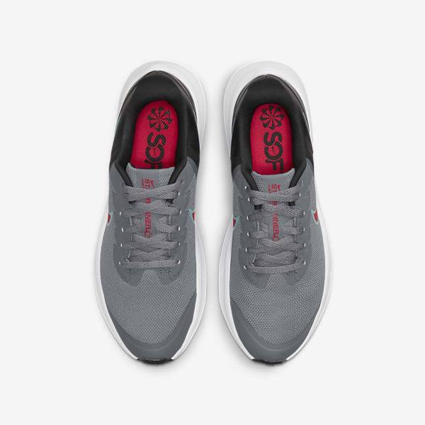 Kids' Nike Star Runner 3 Older Road Running Shoes Grey / Black / Red | NK012BKE