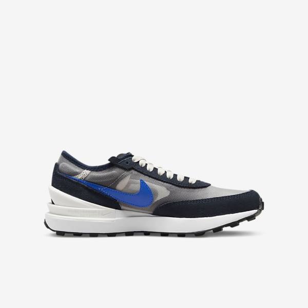 Kids' Nike Waffle One Older Walking Shoes Dark Obsidian / Black / Royal | NK098PLC