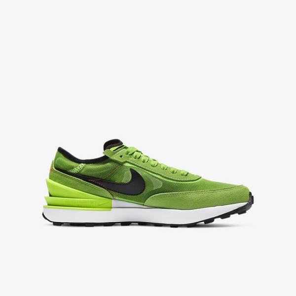 Kids' Nike Waffle One Older Walking Shoes Green / Red / Black | NK917ZHW