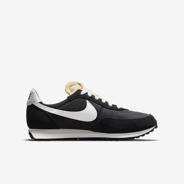 Kids' Nike Waffle Trainer 2 Older Sneakers Black / Orange / White | NK078EBH