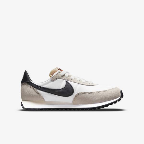 Kids' Nike Waffle Trainer 2 Older Sneakers White / Black | NK439SWO