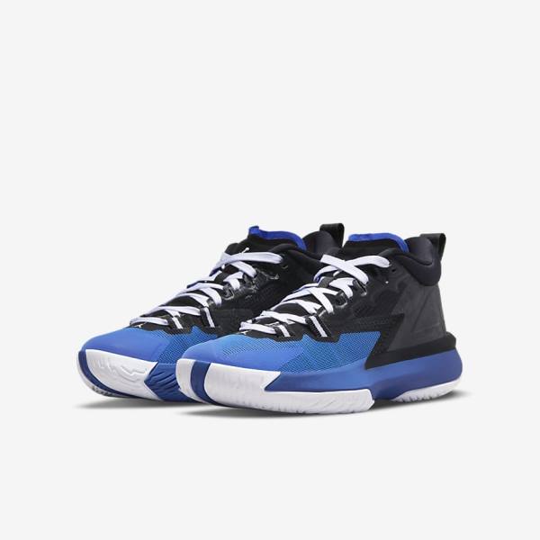 Kids' Nike Zion 1 Older Basketball Shoes Black / Royal / White | NK107IXF