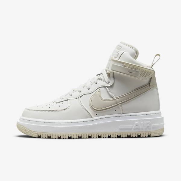 Men\'s Nike Air Force 1 Boot Sneakers White / Light Beige | NK890AEC