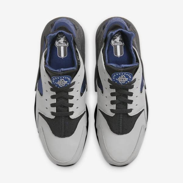 Men's Nike Air Huarache LE Sneakers Grey / Black / Navy | NK360HFV