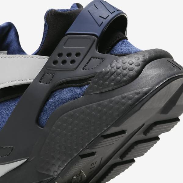 Men's Nike Air Huarache LE Sneakers Grey / Black / Navy | NK360HFV