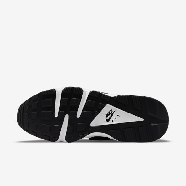 Men's Nike Air Huarache Sneakers Black / White | NK872VGN