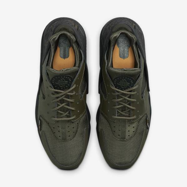 Men's Nike Air Huarache Sneakers Khaki / Black / Gold / Khaki | NK835USY