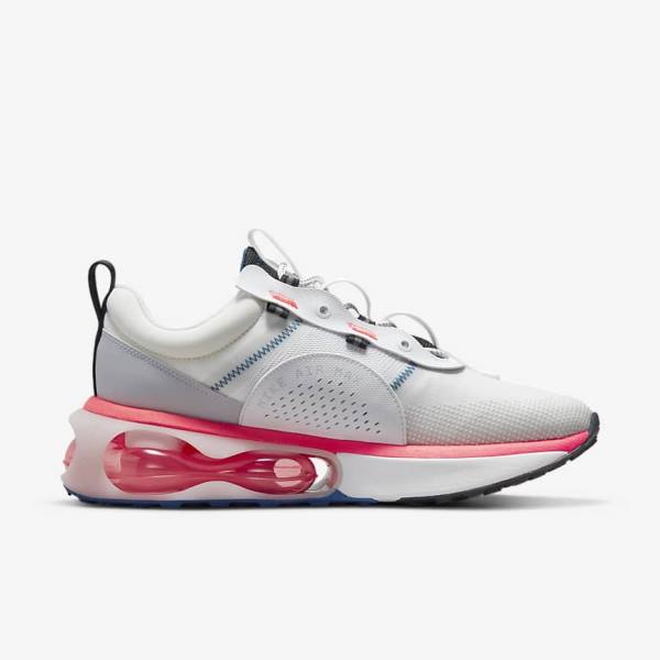 Men's Nike Air Max 2021 Sneakers White / Red / Black / Blue | NK973DWO