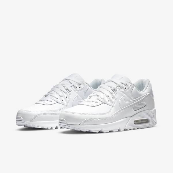 Men's Nike Air Max 90 LTR Sneakers White | NK891RJK