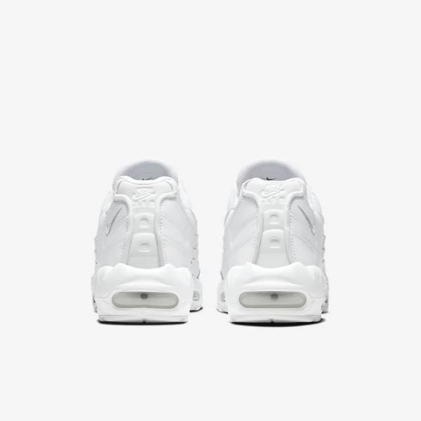 Men's Nike Air Max 95 Essential Sneakers White / Grey / White | NK903CLT