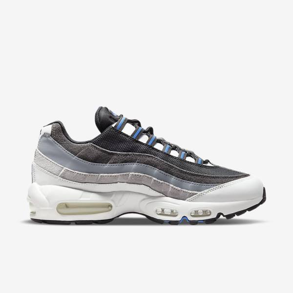 Men's Nike Air Max 95 Sneakers Black / Dark Grey / Blue | NK507AXO