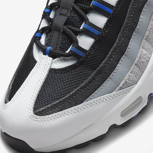 Men's Nike Air Max 95 Sneakers Black / Dark Grey / Blue | NK507AXO