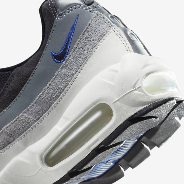 Men's Nike Air Max 95 Sneakers Black / Dark Grey / Blue | NK507AXO