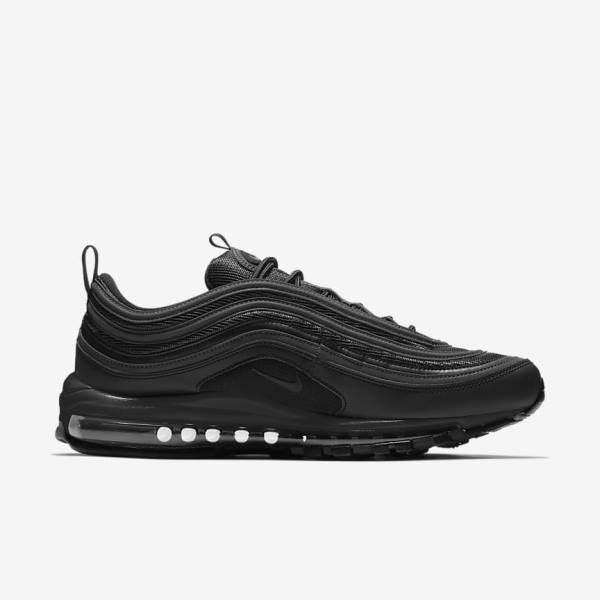 Men's Nike Air Max 97 Sneakers Black / White | NK725KFR