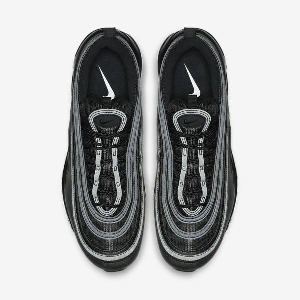 Men's Nike Air Max 97 Sneakers Black / White | NK725KFR