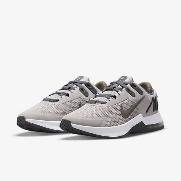 Men's Nike Air Max Alpha Trainer 4 Training Shoes Grey / Olive Grey | NK185DVN