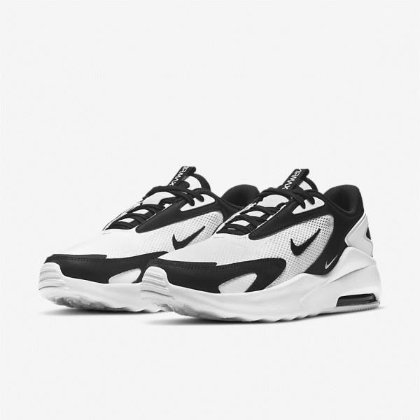 Men's Nike Air Max Bolt Sneakers White / Black | NK629HBP