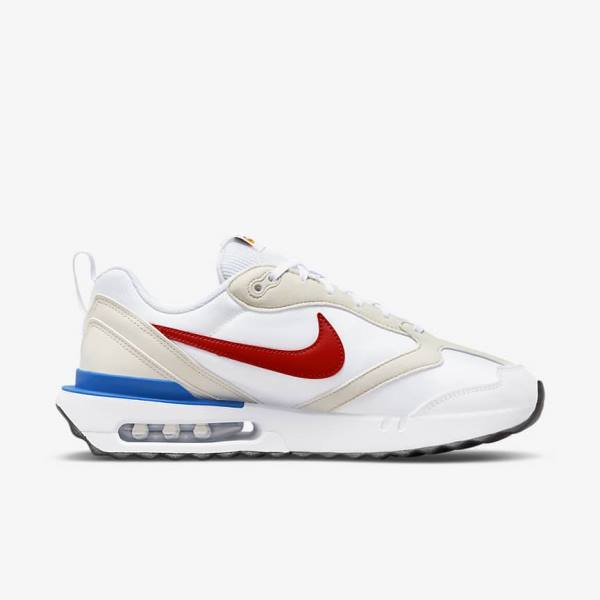 Men's Nike Air Max Dawn Sneakers White / Blue / Black / Red | NK270YHS