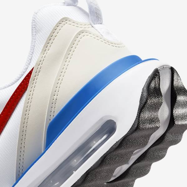 Men's Nike Air Max Dawn Sneakers White / Blue / Black / Red | NK270YHS