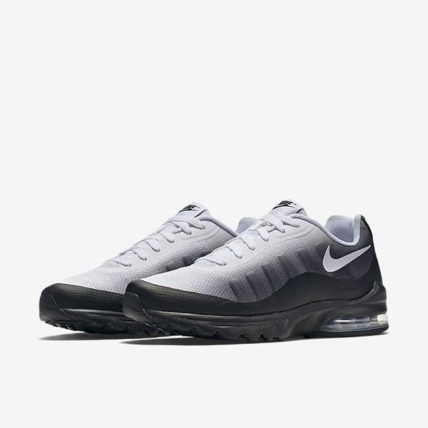 Men's Nike Air Max Invigor Print Sneakers Black / Grey / White | NK328LUP