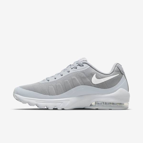 Men\'s Nike Air Max Invigor Sneakers Grey / White | NK604VAR