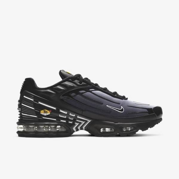 Men's Nike Air Max Plus III Sneakers Black / White | NK352BRL