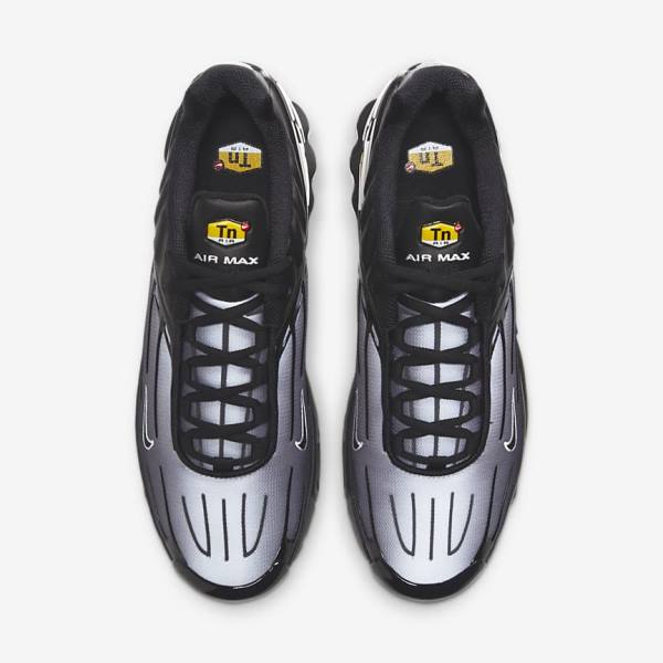 Men's Nike Air Max Plus III Sneakers Black / White | NK352BRL