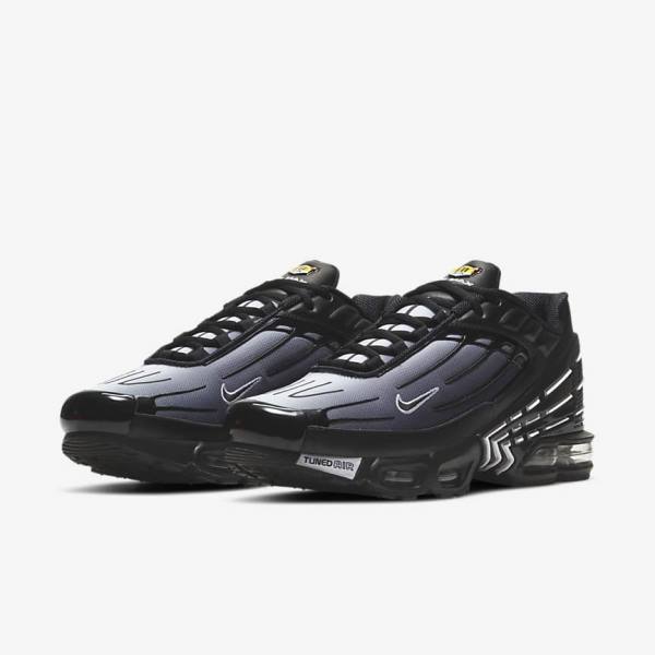 Men's Nike Air Max Plus III Sneakers Black / White | NK352BRL