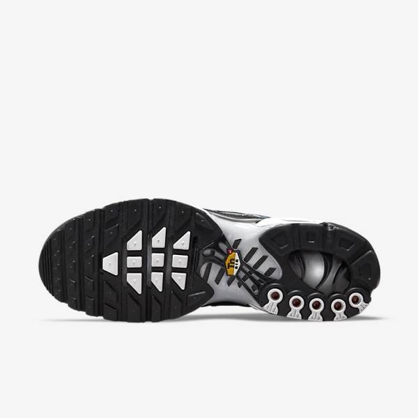 Men's Nike Air Max Plus Sneakers Black / White / Dark Grey / Black | NK052FCW