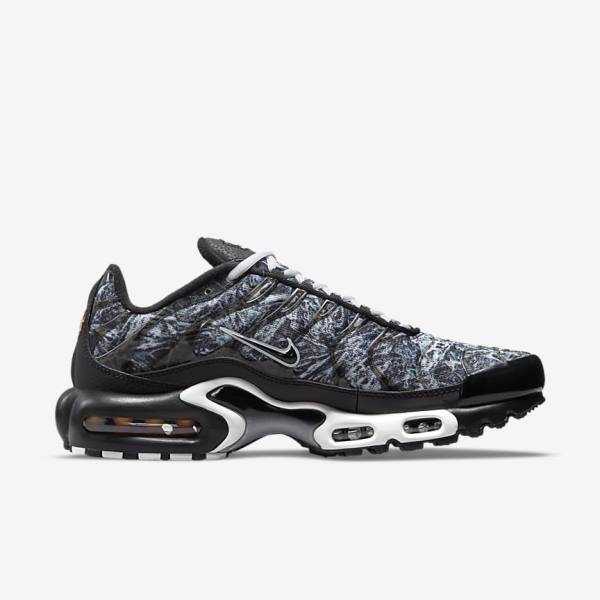 Men's Nike Air Max Plus Sneakers Black / White / Dark Grey / Black | NK052FCW