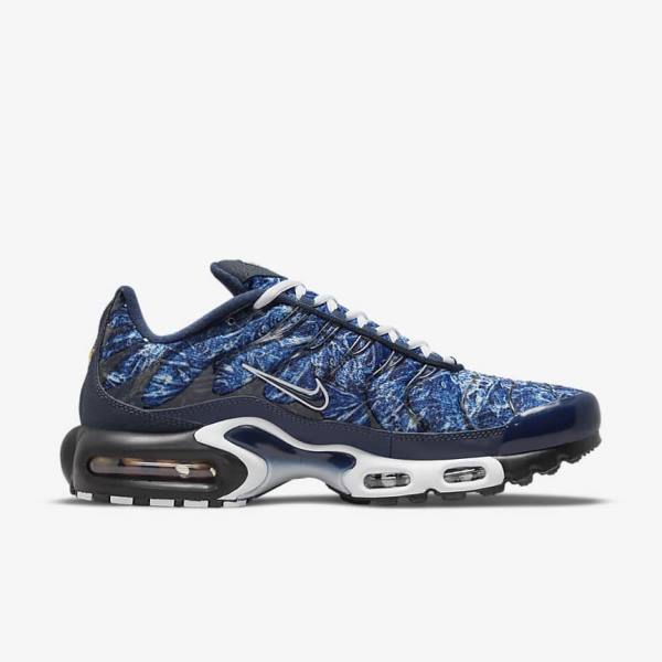 Men's Nike Air Max Plus Sneakers Navy / White / Black / Navy | NK179OGX