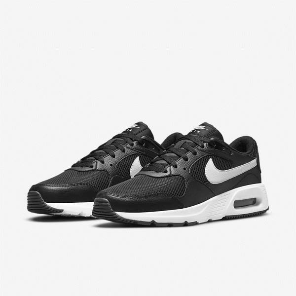 Men's Nike Air Max SC Sneakers Black / White | NK826JUX