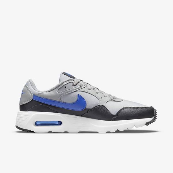 Men's Nike Air Max SC Sneakers Light Grey / Dark Grey / White / Royal | NK381MGB