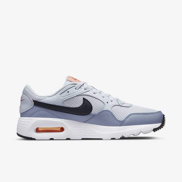 Men's Nike Air Max SC Sneakers Platinum / White / Black | NK698KCH