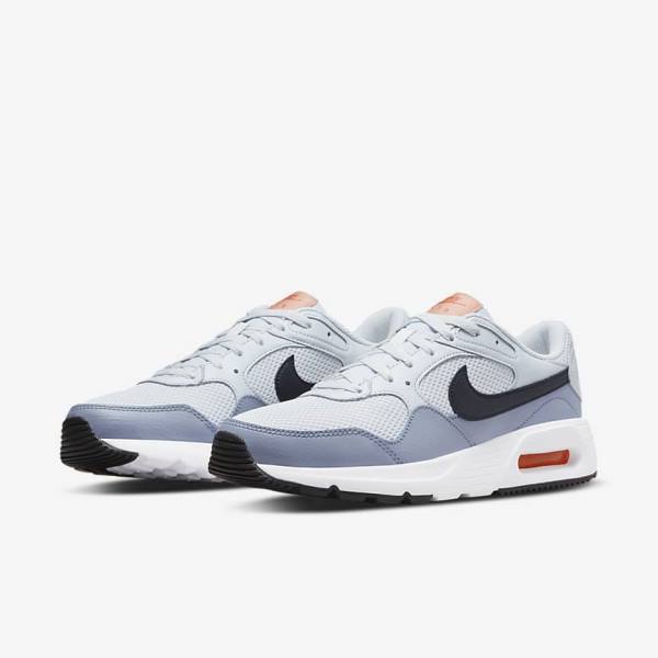 Men's Nike Air Max SC Sneakers Platinum / White / Black | NK698KCH