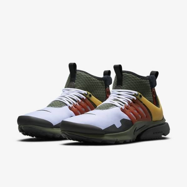 Men's Nike Air Presto Mid Utility Sneakers Dark Grey Green / Black | NK851LDF