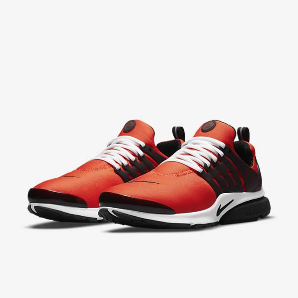 Men's Nike Air Presto Sneakers Orange / White / Black | NK832RSN