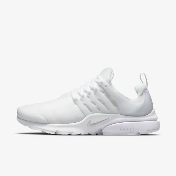 Men\'s Nike Air Presto Sneakers White / Platinum | NK386YVJ