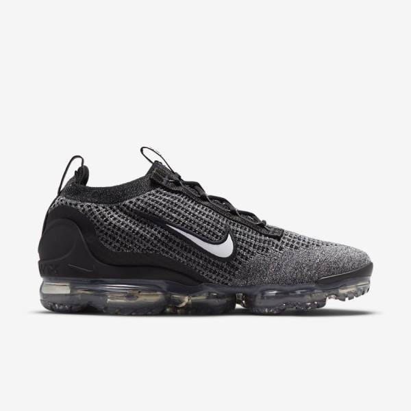 Men's Nike Air VaporMax 2021 FK Sneakers Black / White / Dark Grey / Black | NK042ESQ