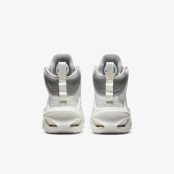 Men's Nike Air Zoom G.T. Jump Basketball Shoes White / Black / White | NK473QBK